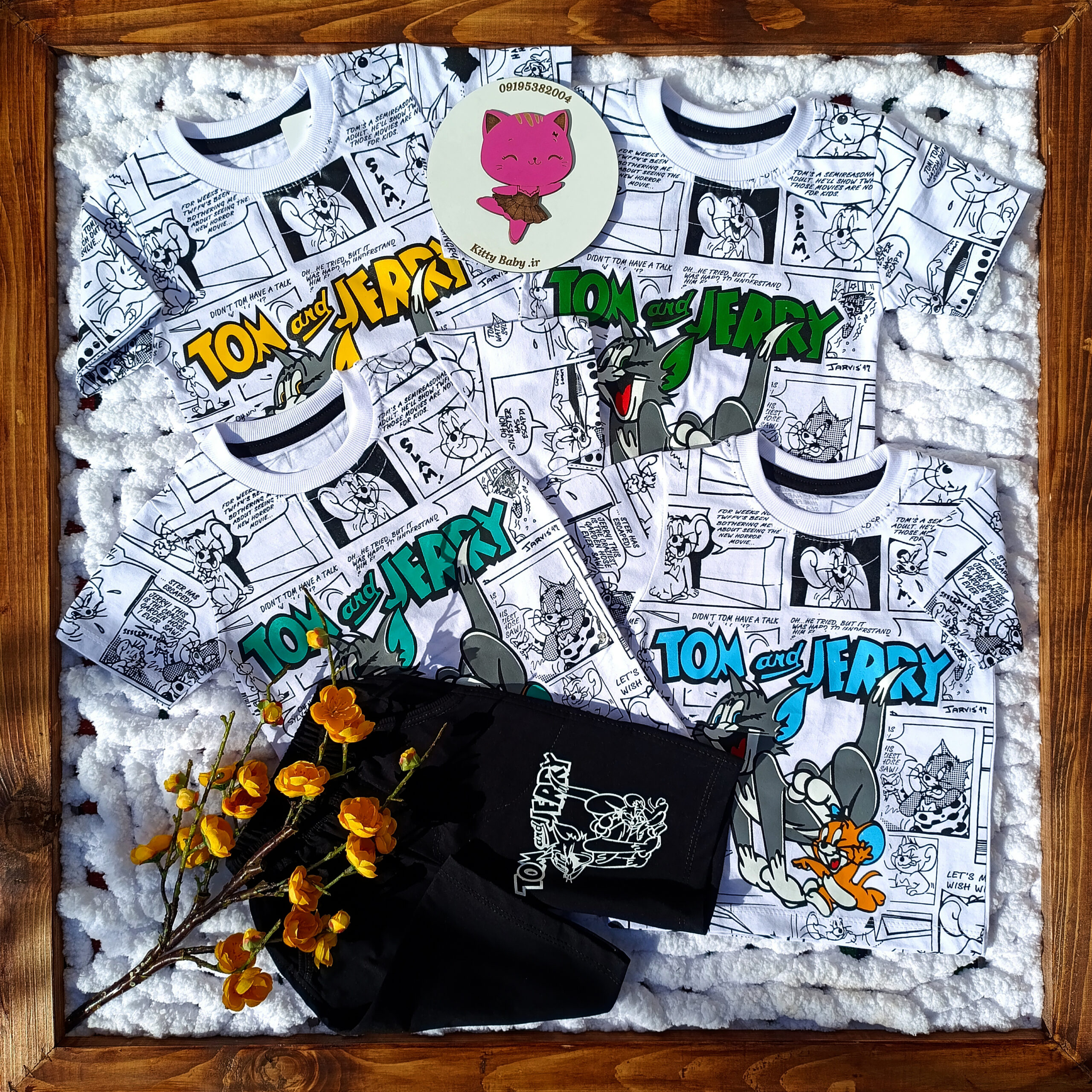 ست تیشرت شورت مدل تام وجری